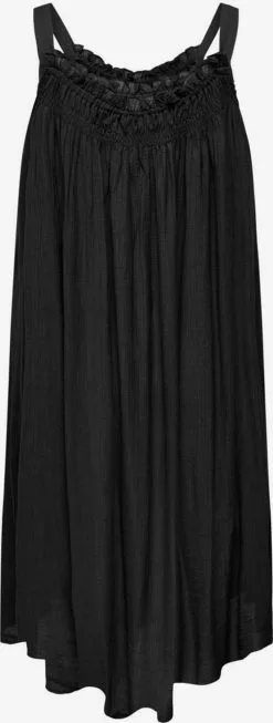 ONLY CARMAKOMA Midi Jurken Jurk Dames Zwart