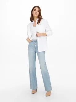 ONLY Wide Leg Wide Leg Jeans Molly Dames Lichtblauw -ONLY Elegant winkel 40c0969a57ca5a5726729503da50a337
