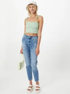 ONLY Boyfriend Tapered Jeans VENEDA Dames Blauw -ONLY Elegant winkel 41189bbc110a60c04622bace8a07b090