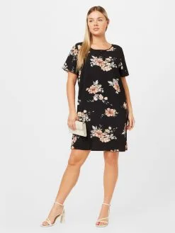 ONLY CARMAKOMA Mini Jurken Jurk LUX CELI Dames Zwart -ONLY Elegant winkel 41d545baa1cf568e2b1156caff2b3011