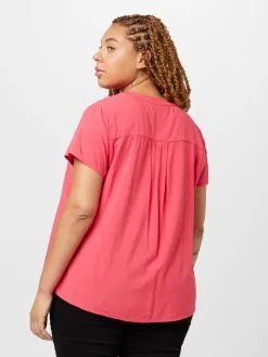 ONLY CARMAKOMA T-shirts Shirt Dames Rood -ONLY Elegant winkel 42165d869e446340d45a21f77e7088b4