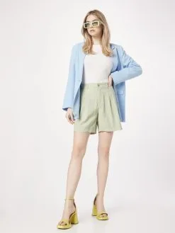 ONLY Shorts Loosefit Bandplooibroek LAURA-ARIS Dames Pastelgroen -ONLY Elegant winkel 4286b8e229b60e8ef8a1ead639421e31