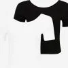 ONLY T-shirts Shirt Dames Zwart / Wit