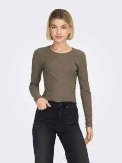 ONLY Longsleeves Shirt EMMA Dames Sepia -ONLY Elegant winkel 438ee921a0926cbcb0ae8720a7f01948