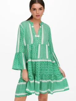 ONLY Blousejurken Blousejurk ELLA Dames Groen 9 ONLY Blousejurken Blousejurk ELLA Dames Groen -ONLY Elegant winkel 44143d1de5907c6293039cee3b9635f5