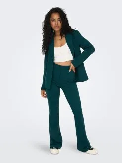 ONLY Pantalons Flared Broek Dames Groen -ONLY Elegant winkel 44795df627b3d47c04cc3d2616cbcd8a