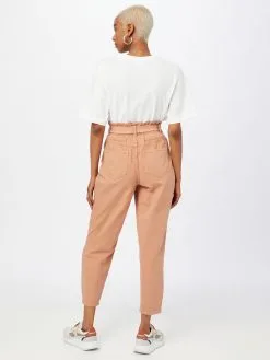 ONLY Pantalons Tapered Broek Ova Dames Camel -ONLY Elegant winkel 447a2e20b690e7f24bd5555e7ed253d7