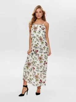 ONLY Maxi Jurken Jurk Winner Dames Wit -ONLY Elegant winkel 44b4c3f131999bb4169d9392f9831bd5