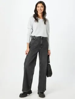 ONLY Fijngebreide Truien Trui ELBA Dames Grijs -ONLY Elegant winkel 44beed71d7120084065df118e7238ec5