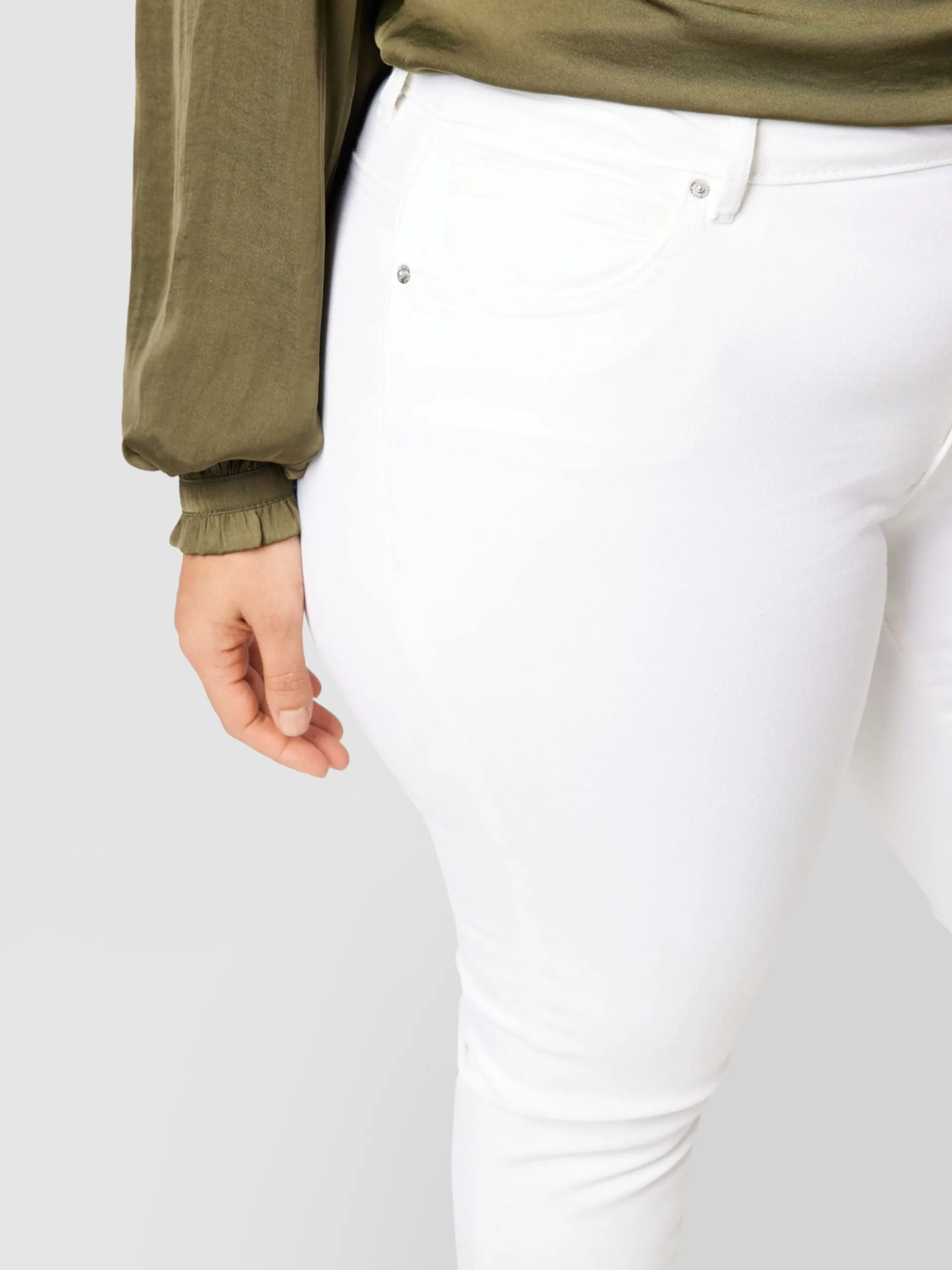 ONLY CARMAKOMA Jeans Slimfit Jeans Laola Dames Wit 6 ONLY CARMAKOMA Jeans Slimfit Jeans Laola Dames Wit - Afbeelding 6