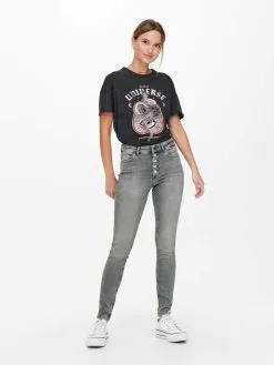 ONLY Jeans Skinny Jeans Bobby Life Dames Grijs -ONLY Elegant winkel 451bd29db946fc10902854d9c7336c1e