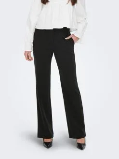ONLY Pantalons Flared Broek KOBE Dames Zwart -ONLY Elegant winkel 454a97b29c7cf21f3e63eab34c97d25f