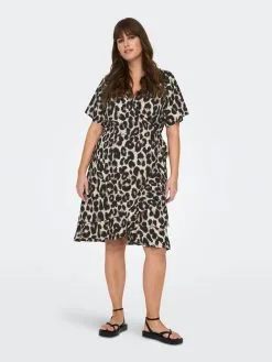 ONLY CARMAKOMA Mini Jurken Jurk Dames Beige -ONLY Elegant winkel 45a52df6f31272ba5bde7bd8d1a5382a