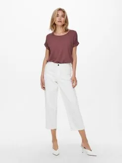 ONLY T-shirts Shirt Moster Dames Roestrood -ONLY Elegant winkel 461e402d619b24e6ff5f3692a4343eac