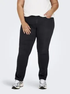 ONLY CARMAKOMA Straight Regular Jeans CARHIRIS Dames Zwart 8 ONLY CARMAKOMA Straight Regular Jeans CARHIRIS Dames Zwart -ONLY Elegant winkel 46980335b65dcca8e5b1414a0b8939c7