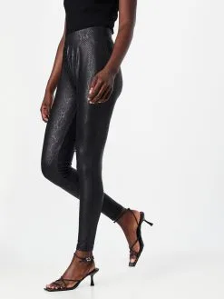 ONLY Leren Broeken Skinny Leggings SANIRA Dames Zwart -ONLY Elegant winkel 46988146860623af6d24e9c819a107e9