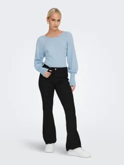 ONLY Basic Truien Trui Dames Blauw -ONLY Elegant winkel 469ba450107f43bfdb0254a4488d7c68