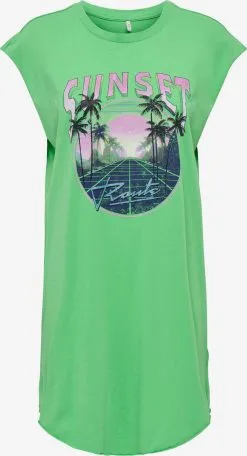ONLY Zomerjurken Zomerjurk Dames Grasgroen