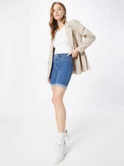 ONLY Denim Shorts Skinny Jeans SUN ANNE Dames Blauw -ONLY Elegant winkel 4747dd9b5cc55fbbe8d5b64692c1c02f