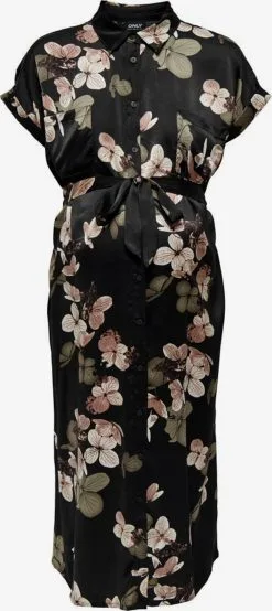 ONLY MATERNITY Blousejurken Blousejurk Dames Zwart