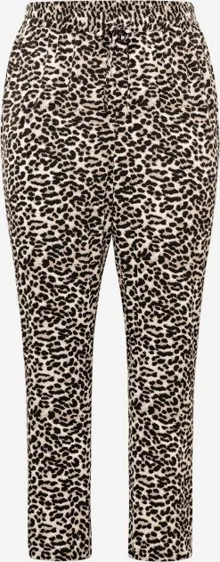 ONLY CARMAKOMA Pantalons Regular Broek Luxmie Dames Grijs / Zwart