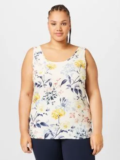 ONLY CARMAKOMA Blouse Tops Blouse NOVA ELLA Dames Crème -ONLY Elegant winkel 4886160dbf08deea31738d2a37578ed8