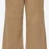ONLY Ribbroeken Wide Leg Broek Dames Bruin