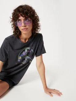 ONLY Jerseyjurken Jurk Non Violence Dames Zwart Gemêleerd -ONLY Elegant winkel 48e2ee692f85549ecfd72794b2710a1d