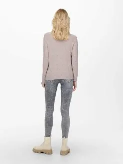 ONLY Fijngebreide Truien Trui Dames Chamois -ONLY Elegant winkel 4939160b6653afcf72220684c4efd847