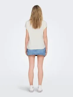 ONLY T-shirts Shirt Thea Dames Wit -ONLY Elegant winkel 4959439c83f896f9073cbcd752713005