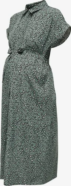 ONLY MATERNITY Blousejurken Blousejurk Dames Lichtgroen -ONLY Elegant winkel 497d107069a10858b264f24883a1772b