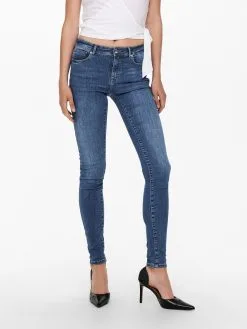 ONLY Jeans Skinny Jeans Push Dames Blauw -ONLY Elegant winkel 49d4559d3d3025b814436d0e2aad36c9
