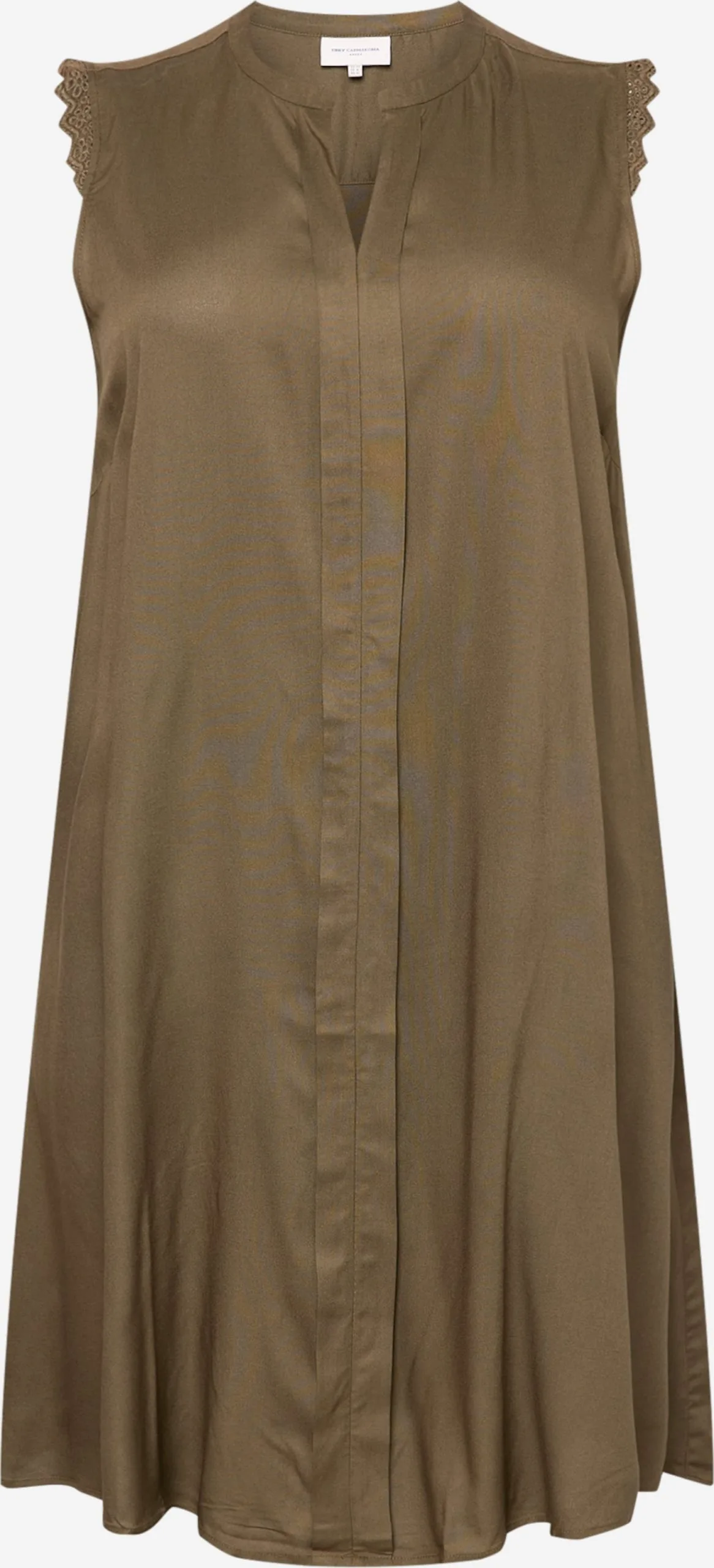 ONLY CARMAKOMA Mini Jurken Jurk MUMI Dames Kaki 1 ONLY CARMAKOMA Mini Jurken Jurk MUMI Dames Kaki