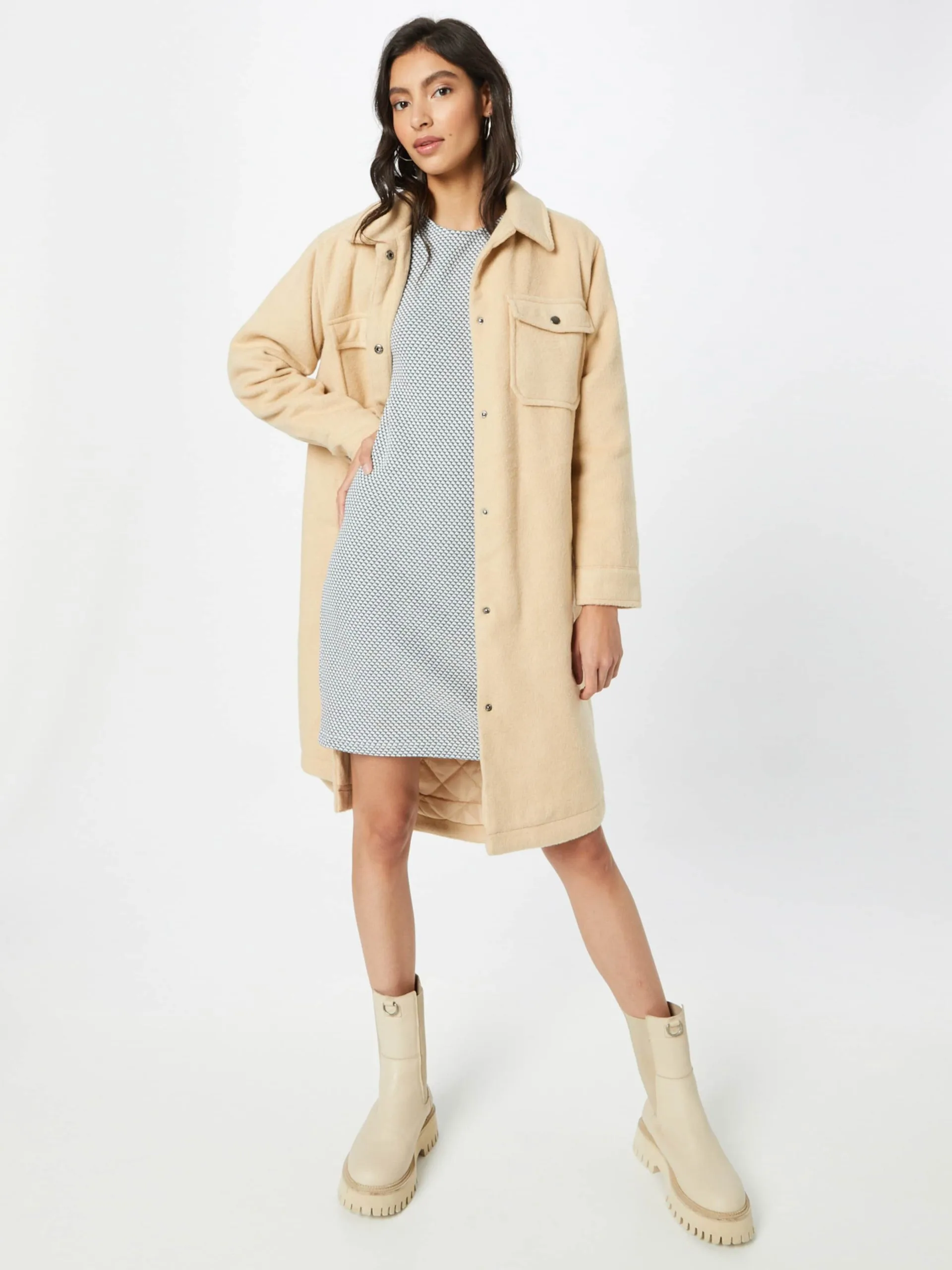 ONLY Mini Jurken Jurk ELBA Dames Donkergroen 5 ONLY Mini Jurken Jurk ELBA Dames Donkergroen - Afbeelding 5