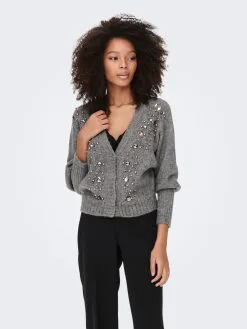 ONLY Vesten Gebreid Vest Julia Dames Donkergrijs -ONLY Elegant winkel 4ad407aaa0558dc78c463fdb846ba2a0