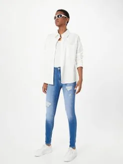 ONLY Jeans Skinny Jeans FOREVER Dames Blauw -ONLY Elegant winkel 4adc350c91dc5c537bb31f31bb12310a