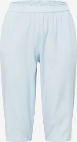 ONLY CARMAKOMA Driekwart Broeken Regular Broek BILLIE Dames Lichtblauw