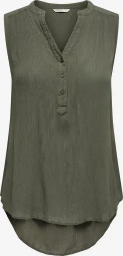 ONLY Blouse Tops Blouse Jette Dames Donkergroen