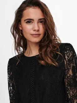 ONLY Longsleeves Shirt Karo Dames Zwart -ONLY Elegant winkel 4c416487d60927e50064bcdeb9a8fbbf