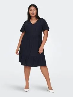 ONLY CARMAKOMA Cocktailjurken Cocktailjurk Dames Blauw -ONLY Elegant winkel 4ca700bb74c64a4a6557ac3b7f8ab86b