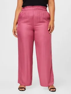 ONLY CARMAKOMA Pantalons Loosefit Broek CHANTAL Dames Pink -ONLY Elegant winkel 4cb471cd20946994be7d351e7122e2ae