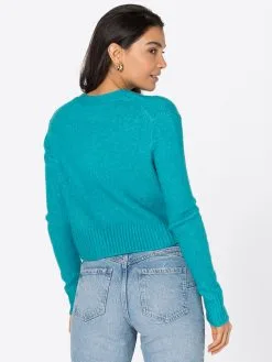 ONLY Vesten Gebreid Vest MACADAMIA Dames Blauw -ONLY Elegant winkel 4cc8b2717c60aacdfe40fd389a7e8239