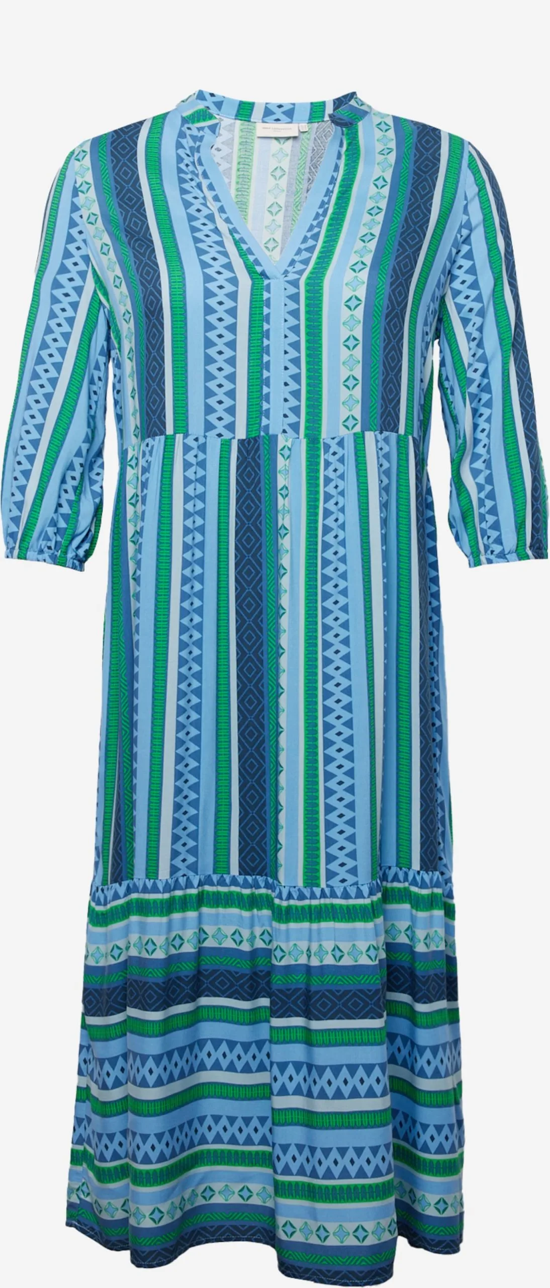 ONLY CARMAKOMA Maxi Jurken Jurk Marrakesh Dames Navy / Lichtblauw / Groen 1 ONLY CARMAKOMA Maxi Jurken Jurk Marrakesh Dames Navy / Lichtblauw / Groen