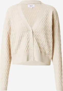 ONLY Vesten Gebreid Vest FAYE Dames Crème