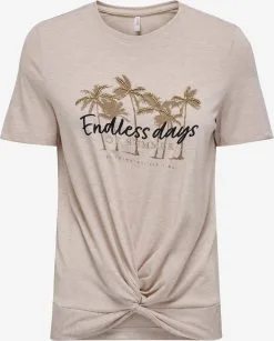 ONLY T-shirts Shirt PALMIE Dames Ecru