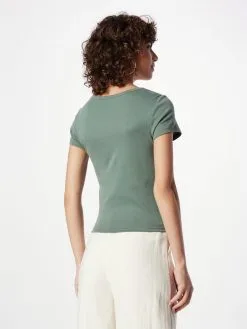 ONLY T-shirts Shirt KIRA Dames Donkergroen -ONLY Elegant winkel 4e256167428c45eb736b2b273ce4fbf9