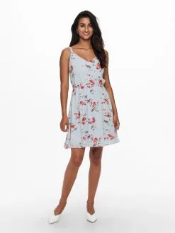 ONLY Mini Jurken Jurk Karmen Dames Lichtblauw -ONLY Elegant winkel 4e8ba8ee9bc278ebb09918d8de604f10