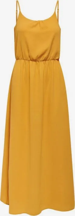 ONLY Maxi Jurken Jurk Dames Geel
