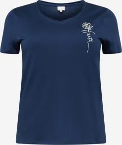 ONLY CARMAKOMA T-shirts Shirt QUOTE Dames Enziaan