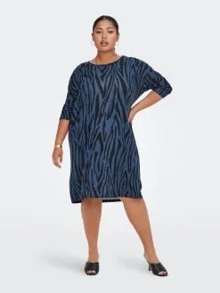 ONLY CARMAKOMA Mini Jurken Jurk Alba Dames Marine -ONLY Elegant winkel 5054681cd318a098716677ea0e913cab